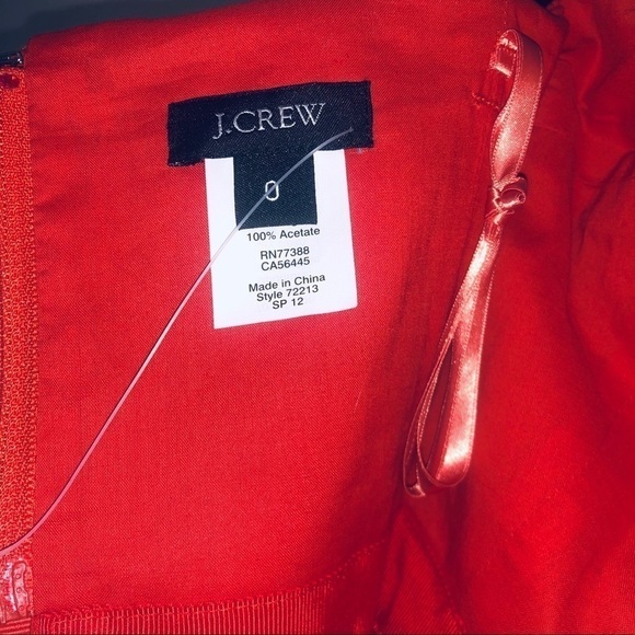 NWT J. Crew Barbiecore Ella Purple Orange Medallion Paisley Pattern Dress size 0 - Picture 10 of 14